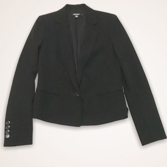 DKNY Black Single Button Suit Jacket/Blazer - Picture 3 of 10